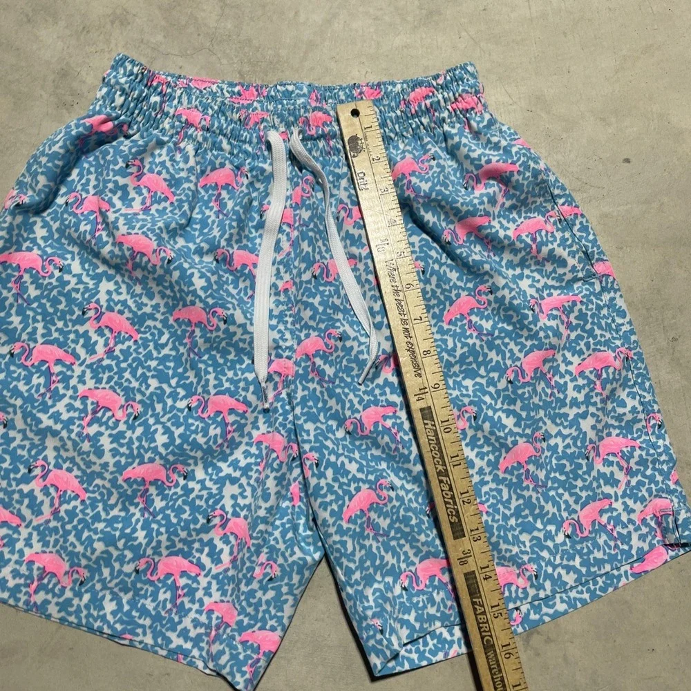 Chubbies Swim Shorts Men's Size SZ XS Pink Flamingos Lined Swim Trunks